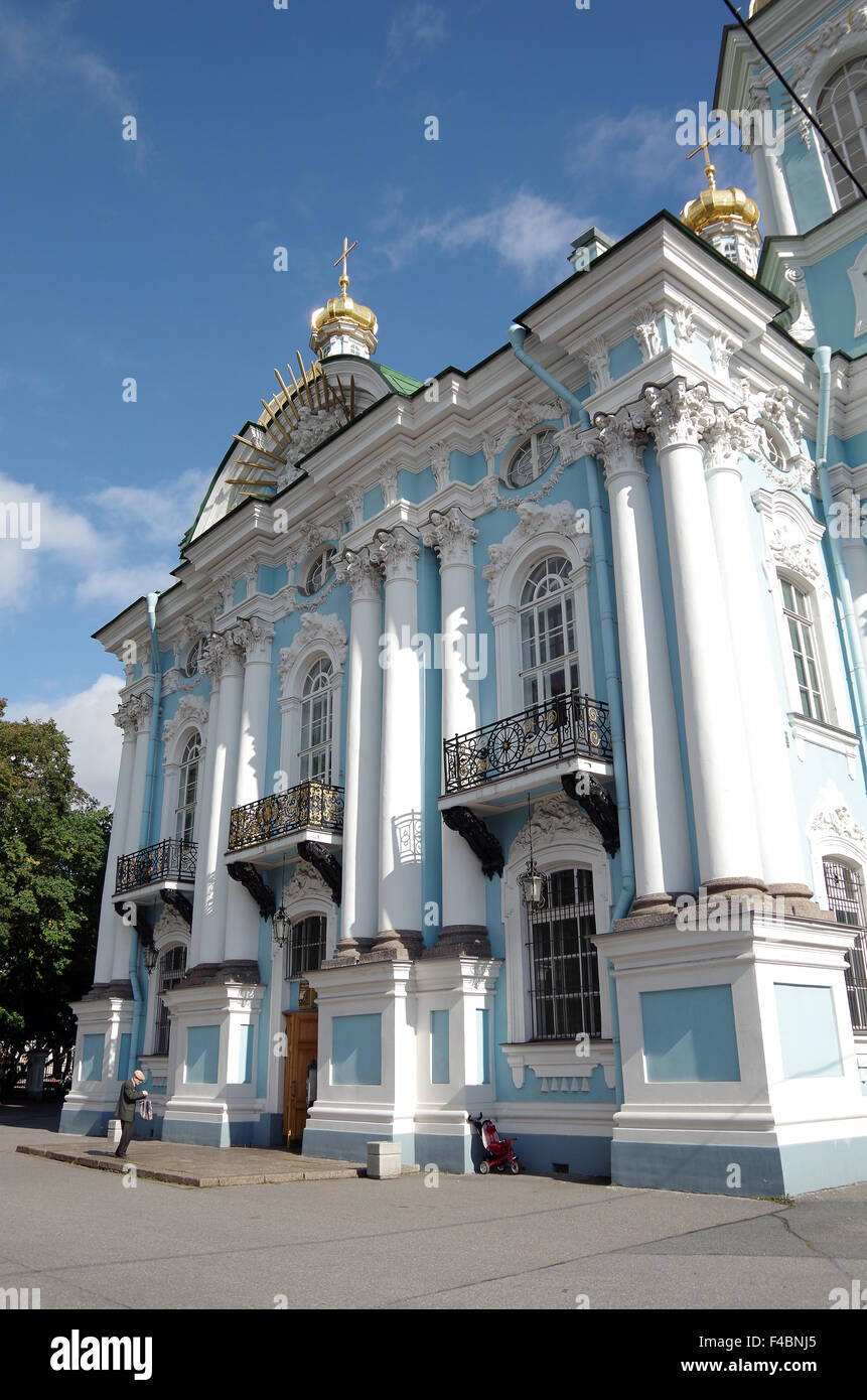 Nikolaus-Marine-Kathedrale, Sankt Petersburg, Russland Stockfoto