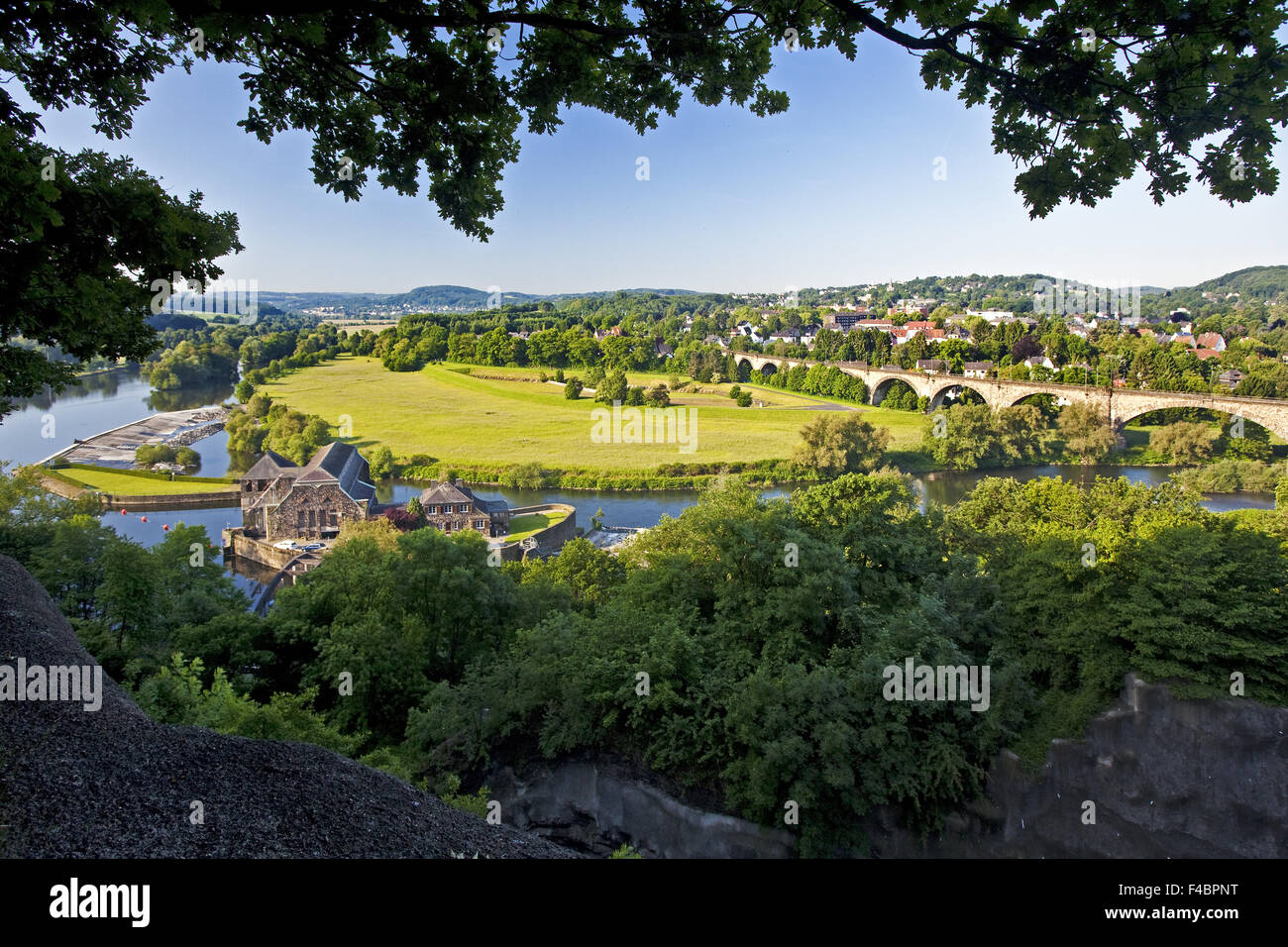 Das Ruhrgebiet im Sommer, Witten, Deutschland Stockfoto