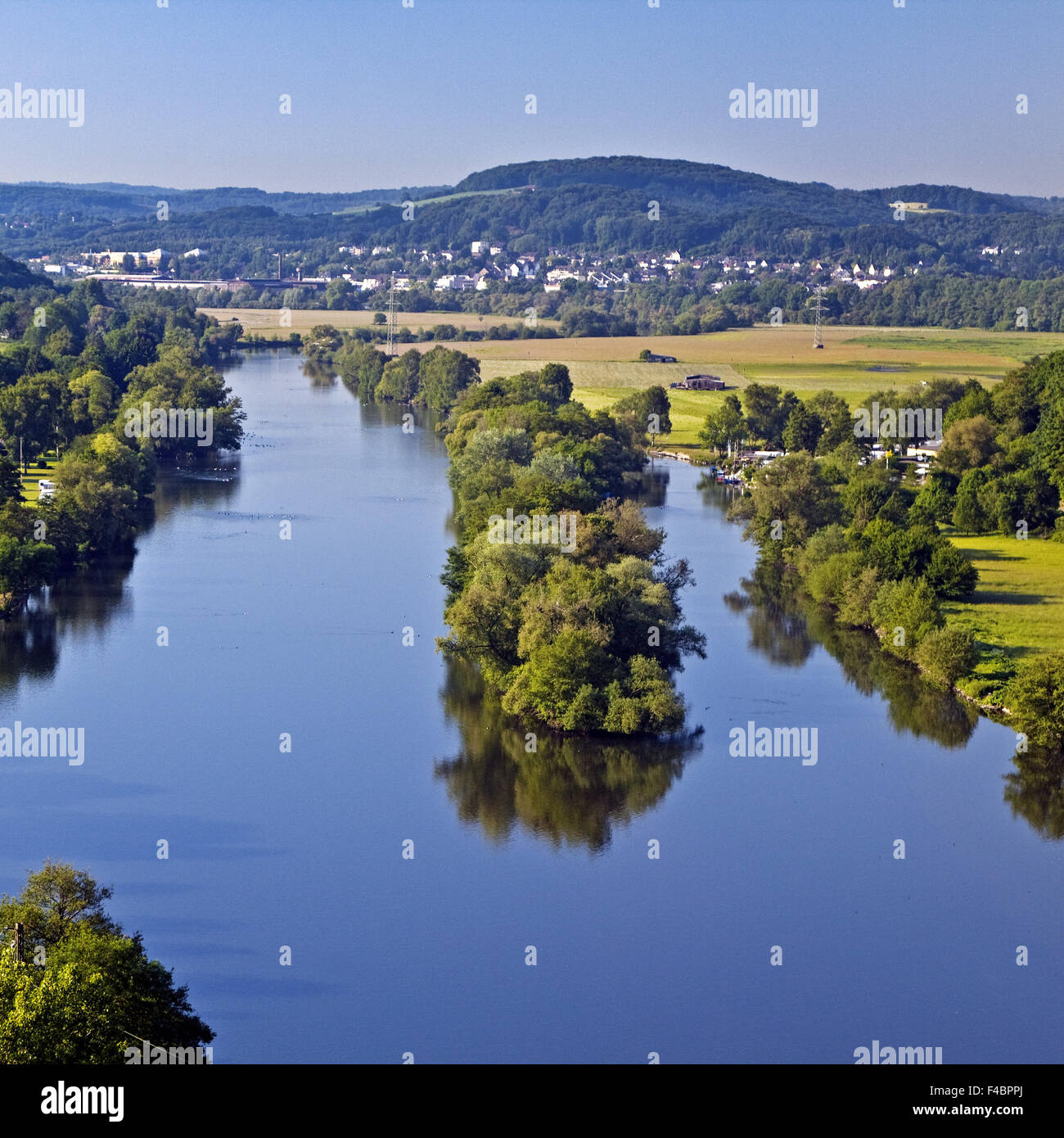 Der Ruhr, Witten, Deutschland Stockfoto