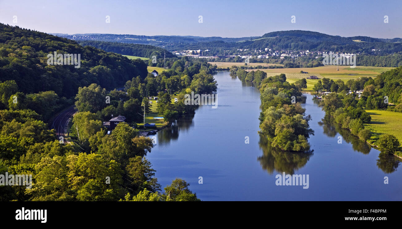 Der Ruhr, Witten, Deutschland Stockfoto