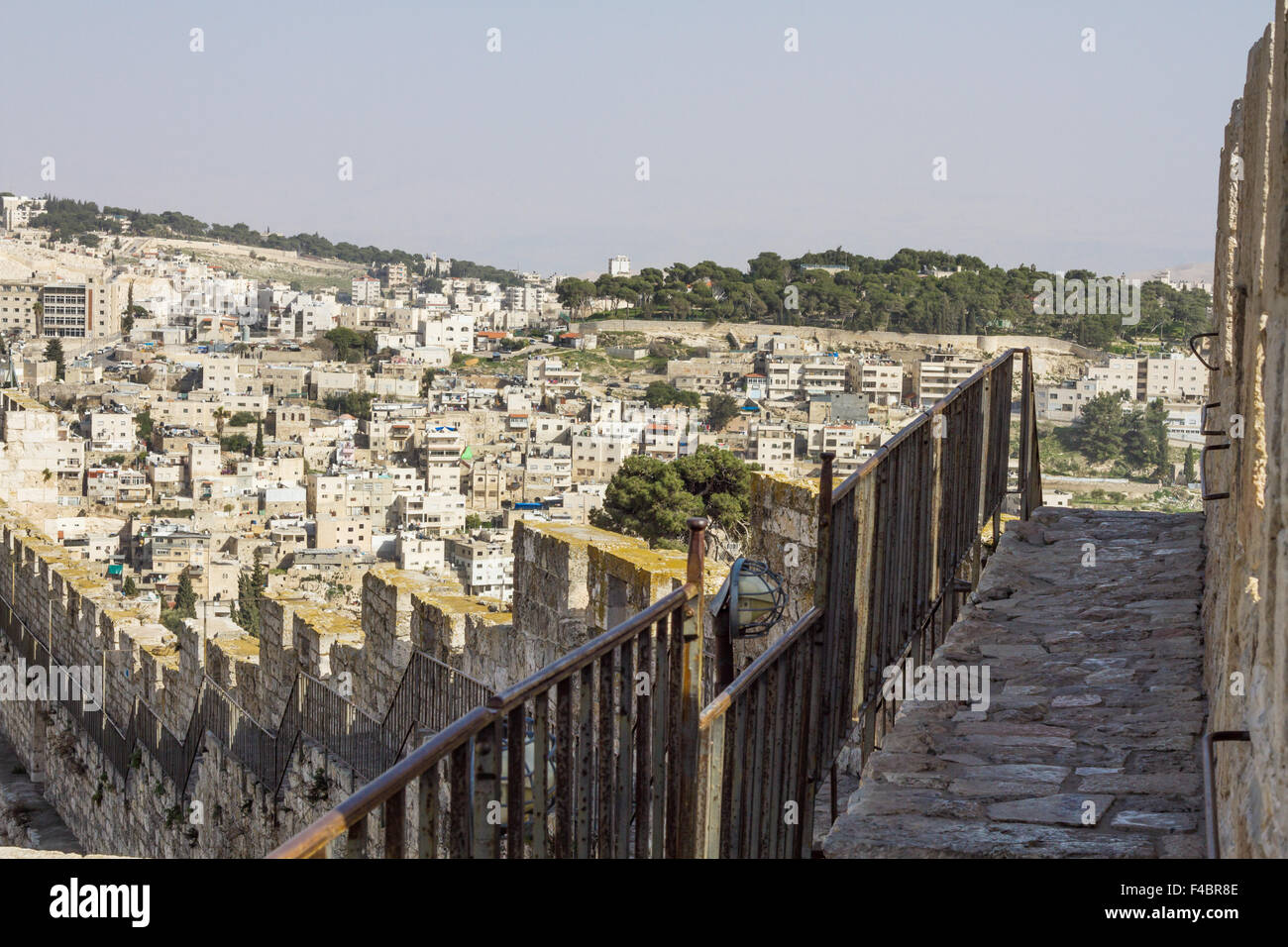 Blick auf das Wahrzeichen von Jerusalem. Stockfoto