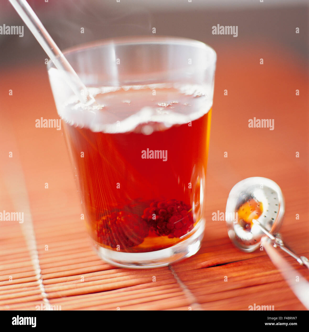 Café Nahaufnahme Farbe Bild Detail Essen und Trinken Glas keine Menschen quadratischen Subscription08 Tee Stockfoto