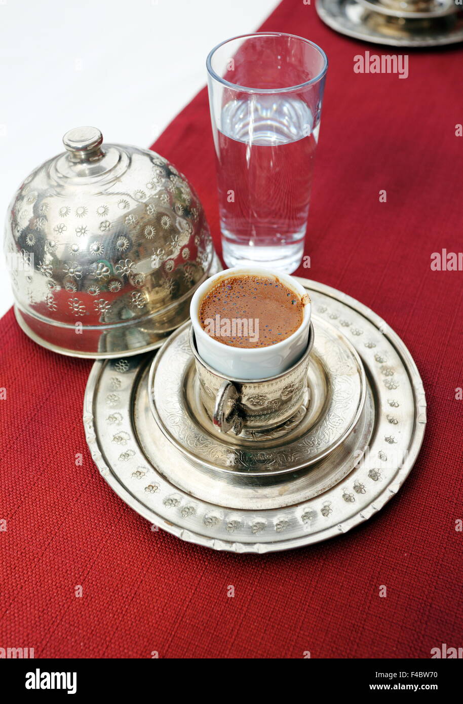 Türkischer Kaffee. Stockfoto