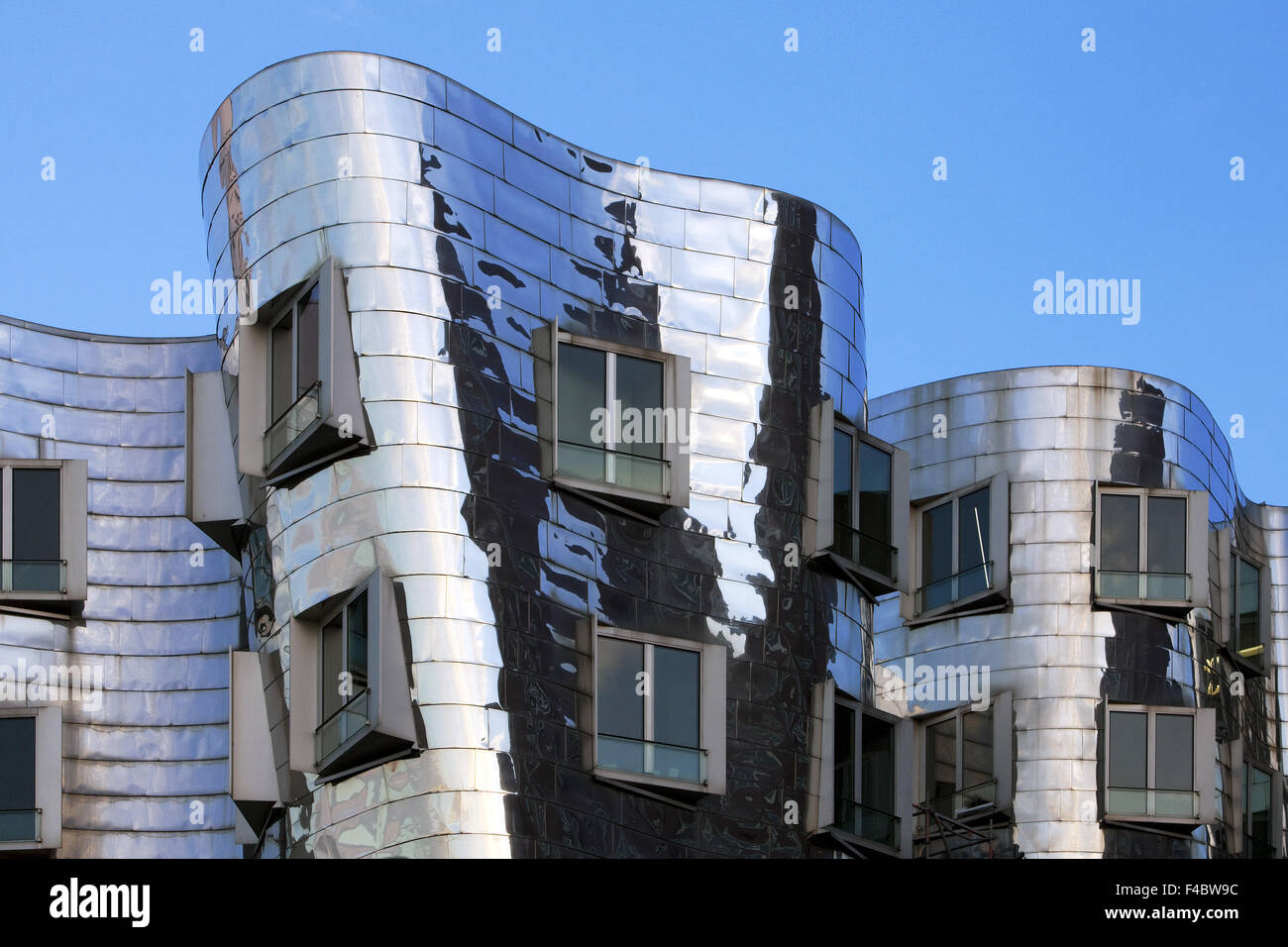 Gehry-Gebäude, neuer Zollhof, Düsseldorf Stockfoto