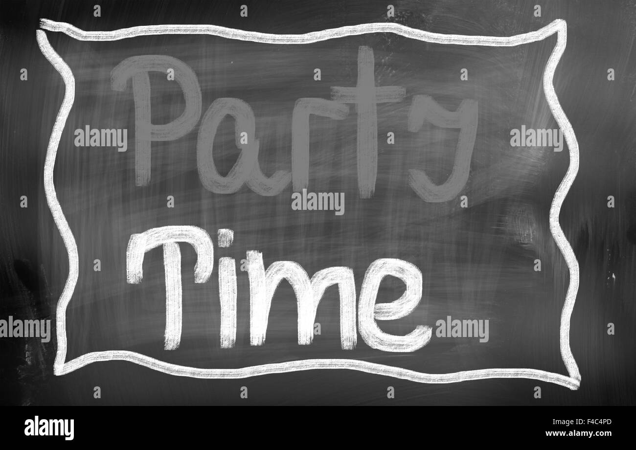 Party Time Konzept Stockfoto