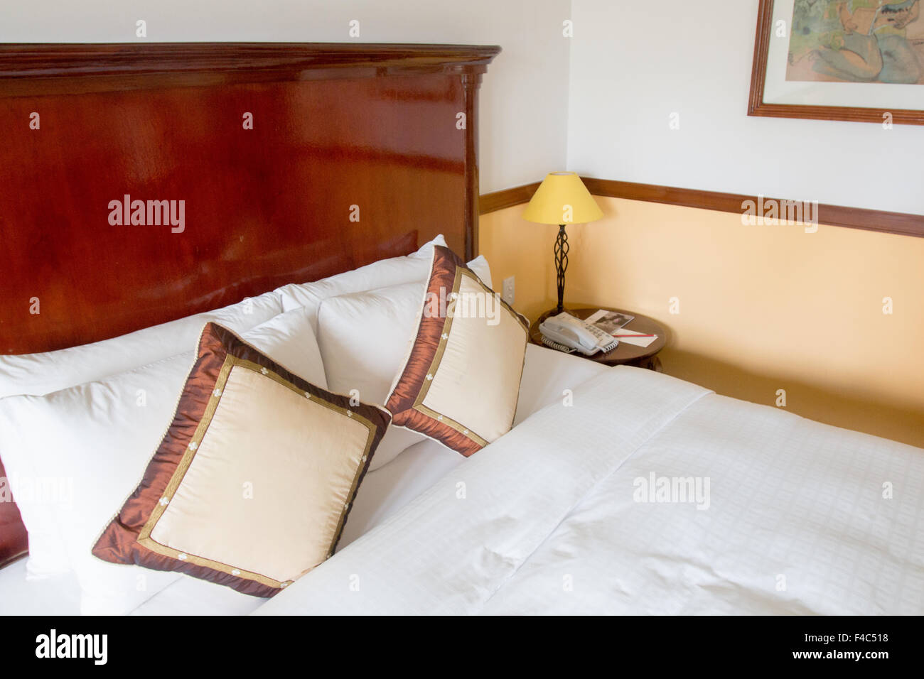 Suite mit Schlafzimmer Victoria Can Tho Resort Hotel in Can Tho Stadt Mekong Deltaregion, Süd-west-Vietnam. Stockfoto