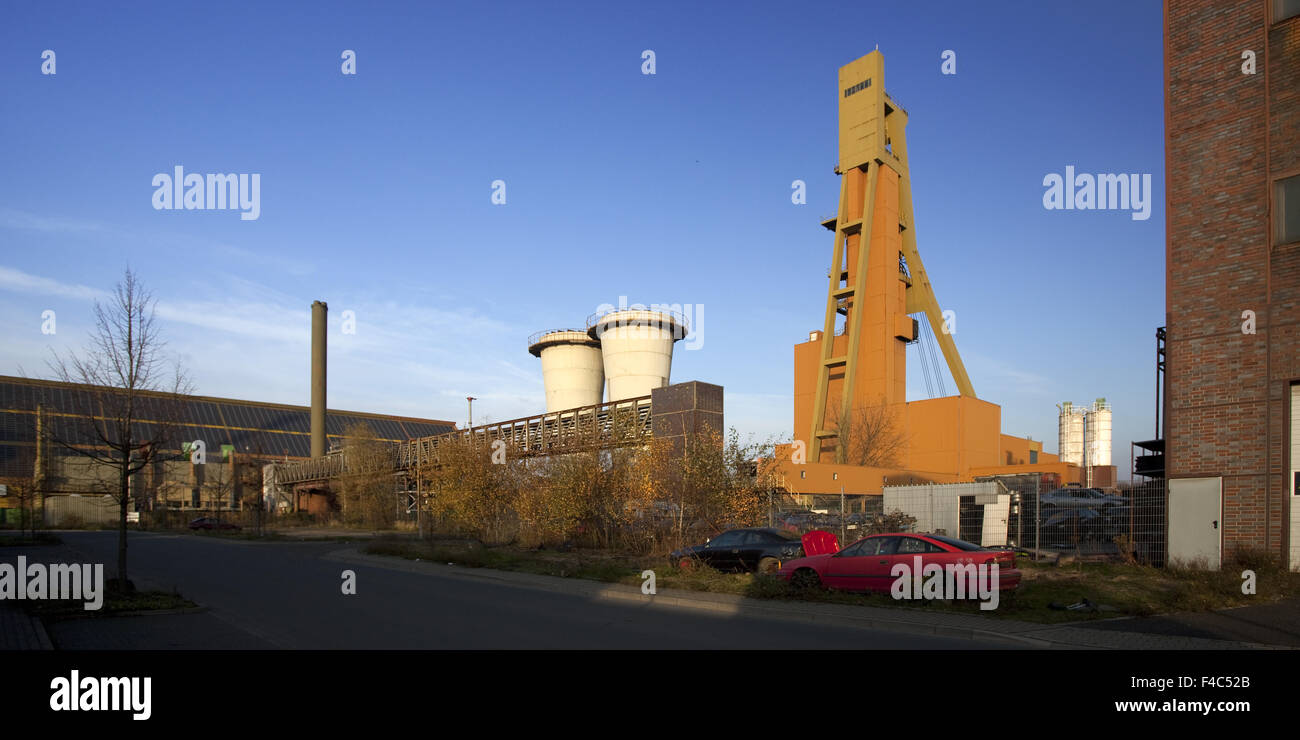 Fördergerüst Zeche Monopol, Bergkamen, Deutschland Stockfoto