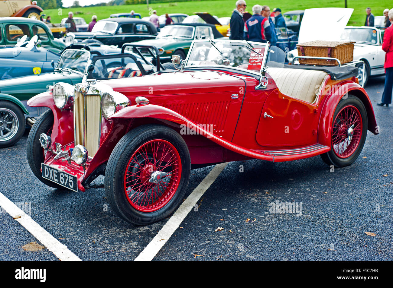 1937 MG TA Sportwagen Stockfoto