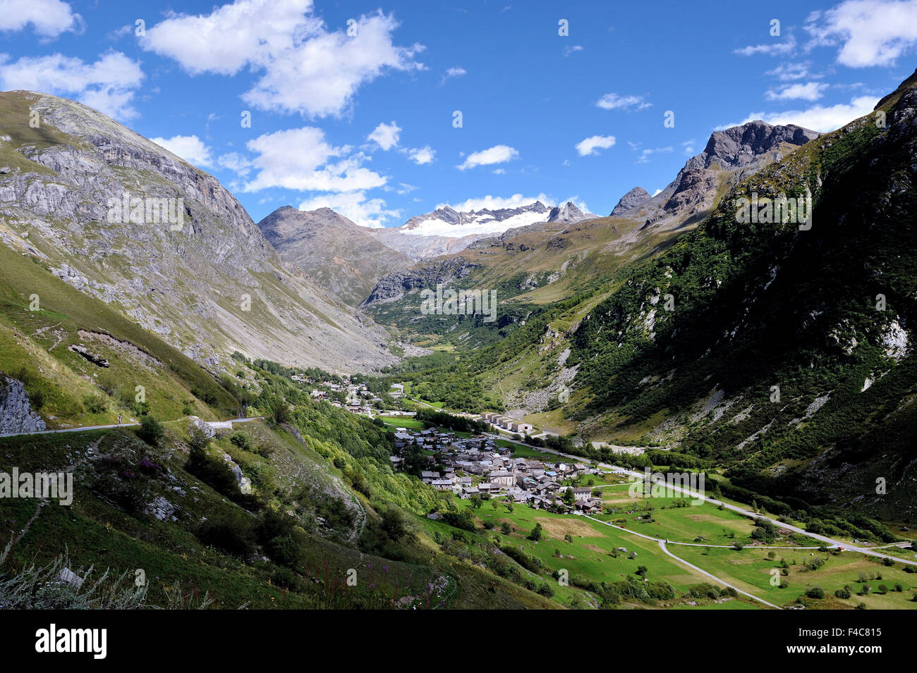 Park National De La Vanoise; Bonneval-Sur-Arc; Route des Grandes Alpes, Französische Alpen, Frankreich Stockfoto