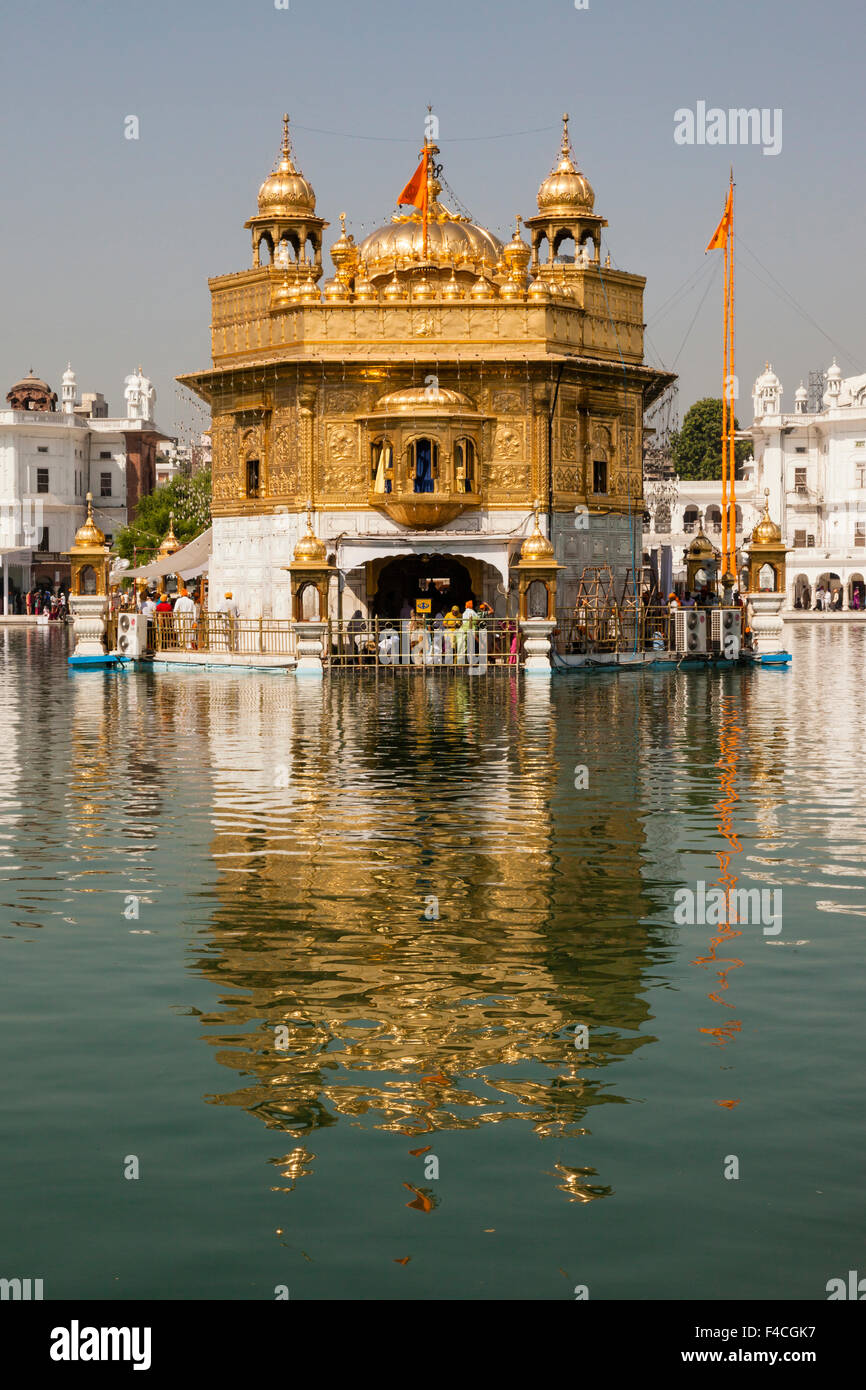 Amritsar Punjab, Indien. Das Hari Mandir auf den goldenen Tempel. Stockfoto