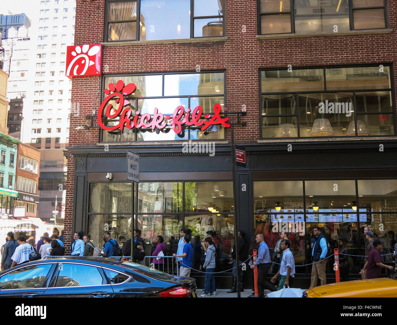 Chick-Fil-a Storefront, Times Square, New York Stockfoto