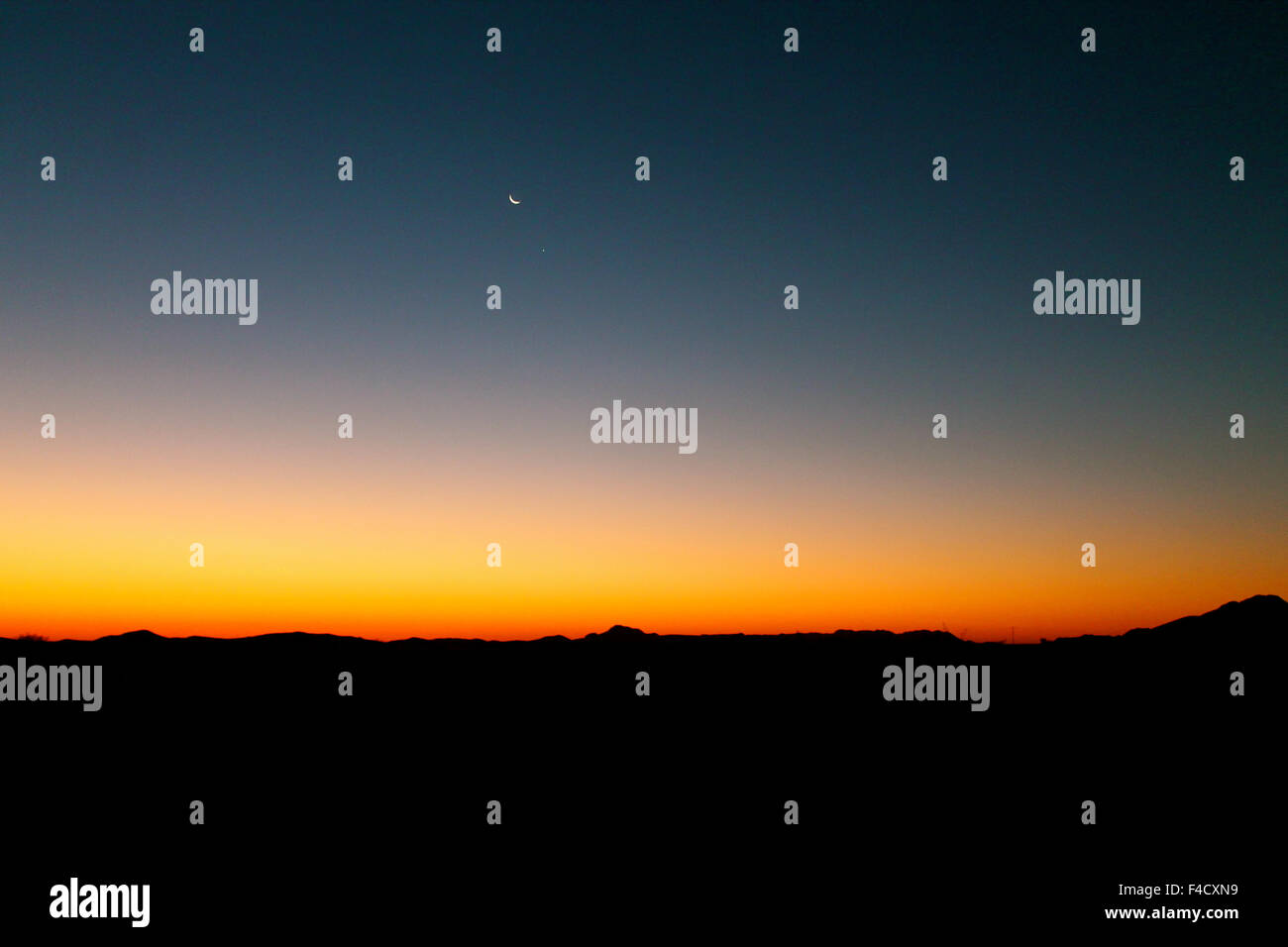 Sonnenuntergang in Solitaire, Namibia Stockfoto