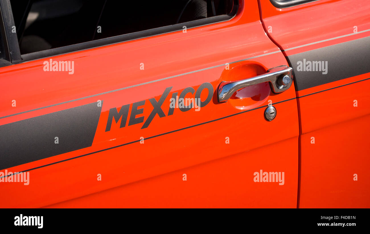 Ford Escort Mexico Logo auf Tür Autos Stockfoto