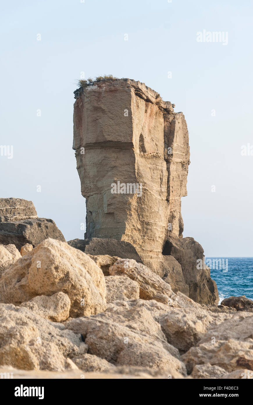 Ansicht von Proto Miggiano in Salento Küste, Apulien, Italien Stockfoto