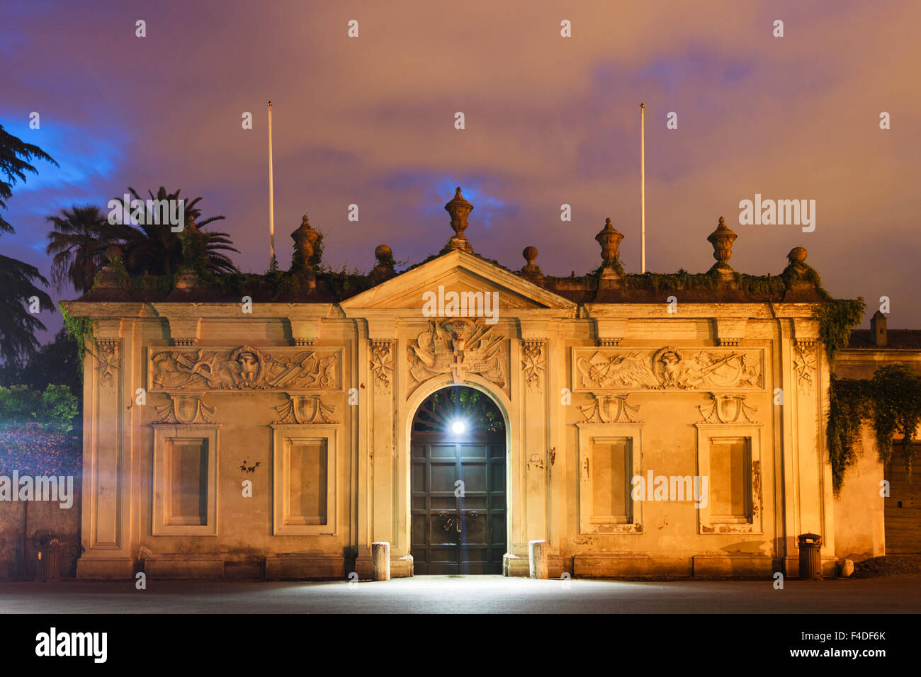 Villa del Priorato di Malta. Piazza dei Cavalieri di Malta. Rom Italien Stockfoto