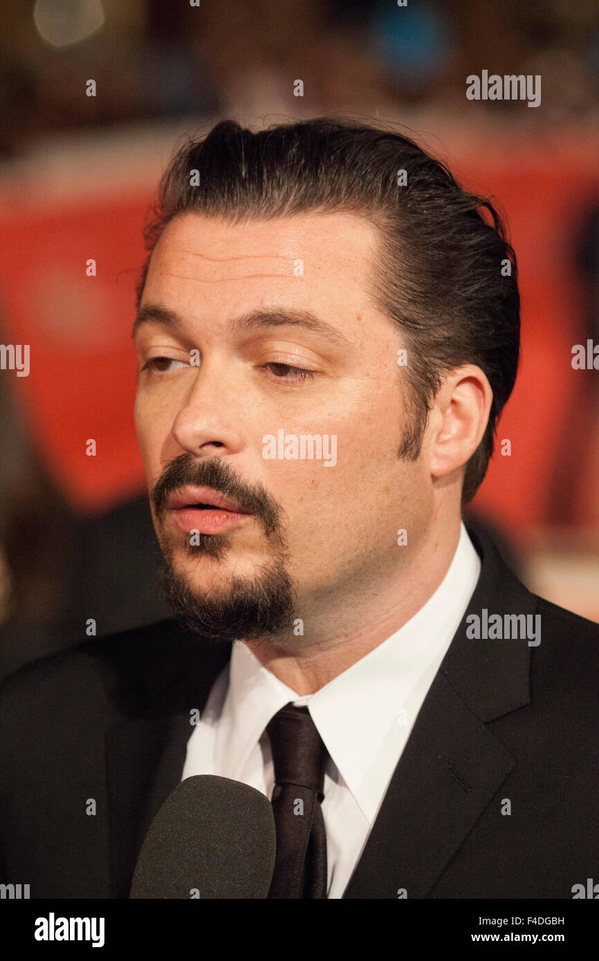 Rom, Italien. 16. Oktober 2015. Regisseur James Vanderbilt auf dem roten Teppich für die Premiere von "Wahrheit" 10. Rom Film Fest., Roma, Italien, 16.10.15 Kredit: Stephen Bisgrove/Alamy Live News Stockfoto