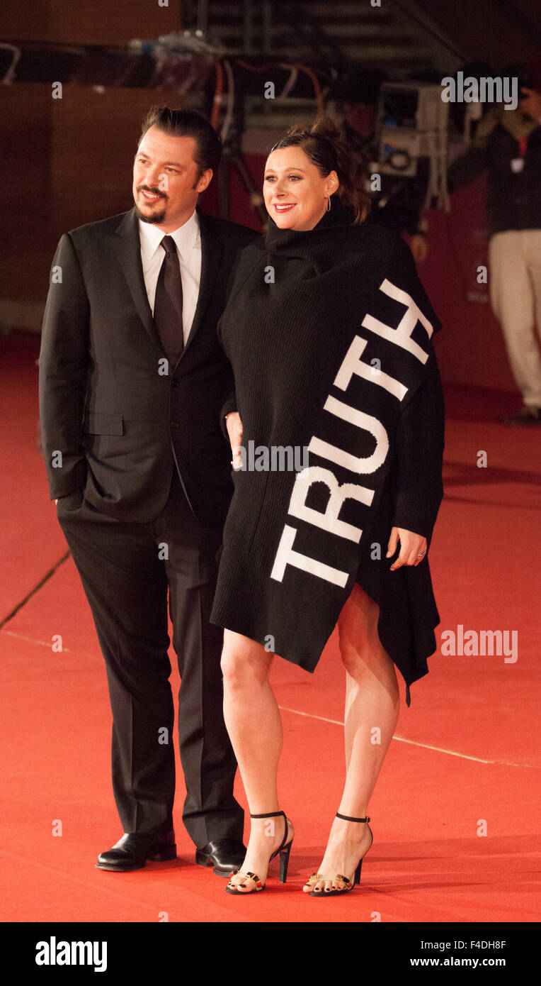 Rom, Italien. 16. Oktober 2015. Regisseur James Vanderbilt auf dem roten Teppich für die Premiere von "Wahrheit" 10. Rom Film Fest., Roma, Italien, 16.10.15 Kredit: Stephen Bisgrove/Alamy Live News Stockfoto