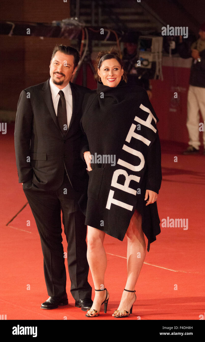 Rom, Italien. 16. Oktober 2015. Regisseur James Vanderbilt auf dem roten Teppich für die Premiere von "Wahrheit" 10. Rom Film Fest., Roma, Italien, 16.10.15 Kredit: Stephen Bisgrove/Alamy Live News Stockfoto