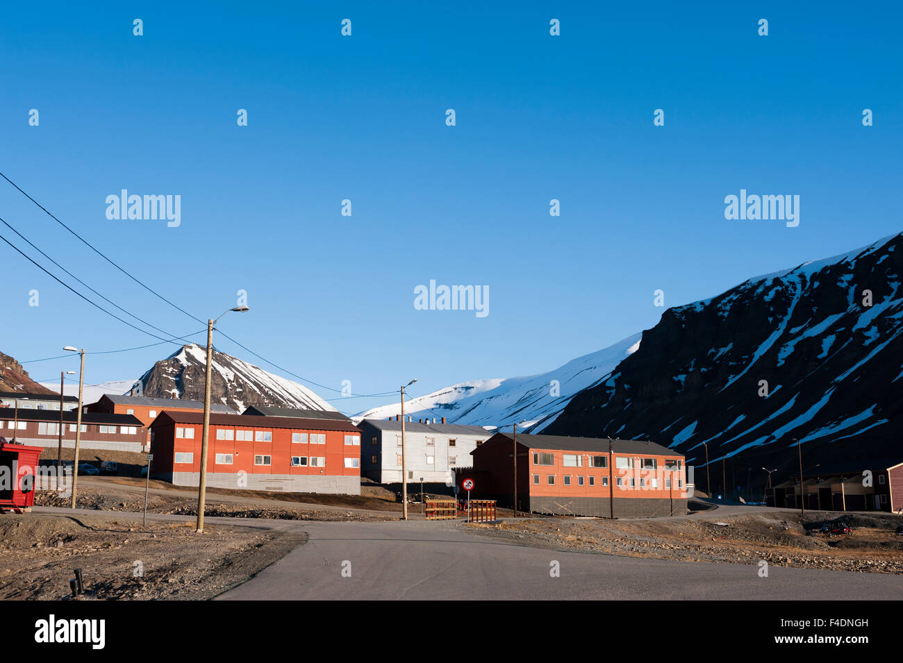 Longyearbyen, Spitzbergen, Svalbard-Inseln, Norwegen Stockfoto