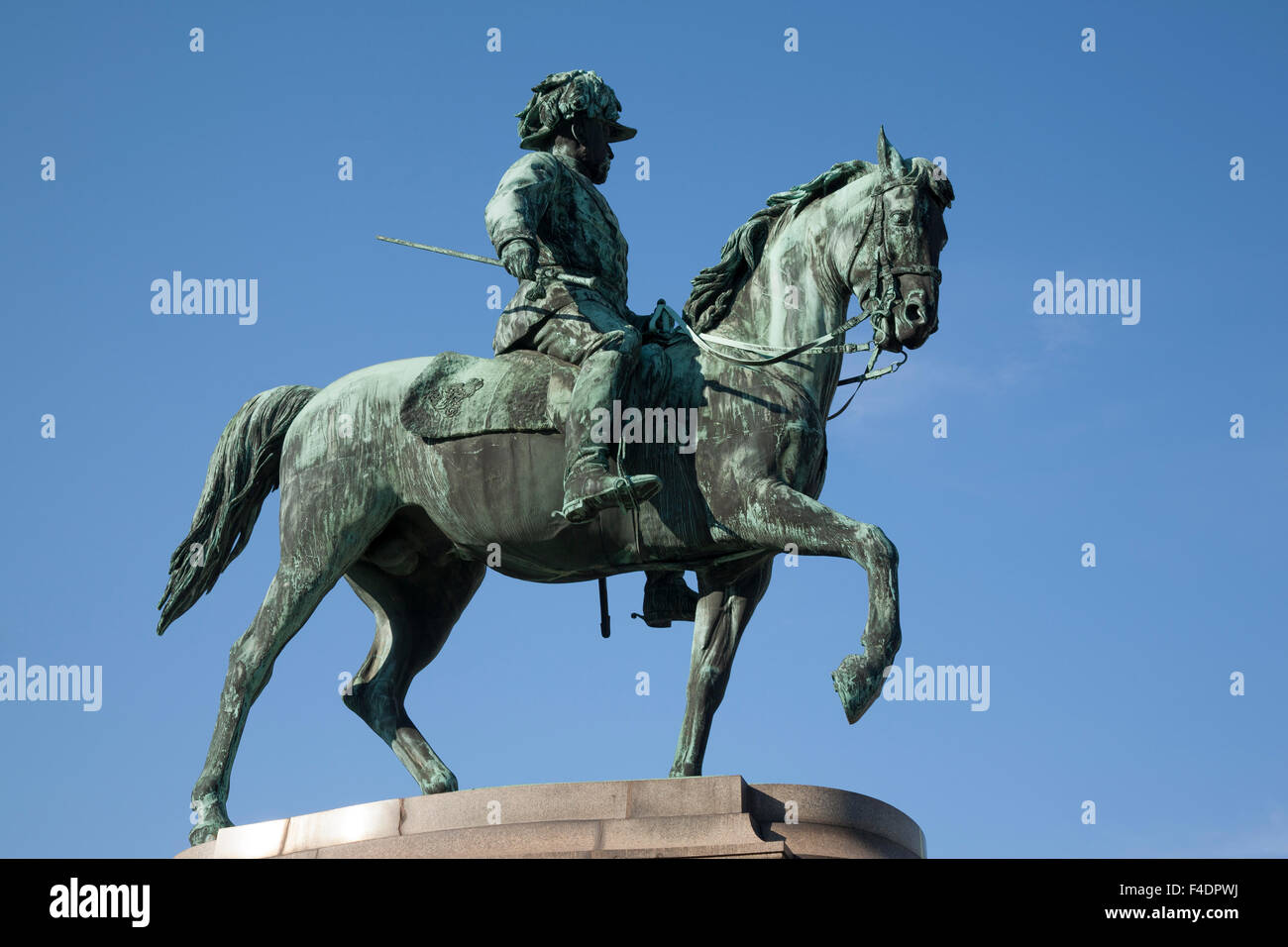 Franz Joseph ich Denkmal, Albertina Kunst Museum; Wien; Österreich Stockfoto