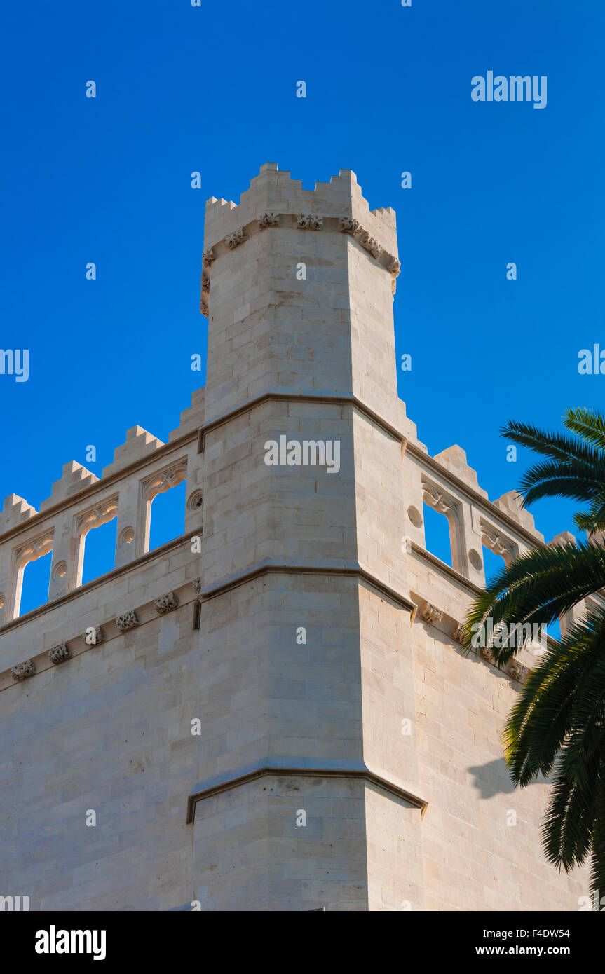 15. Jahrhundert Consulado del Mar, Palma De Mallorca, Mallorca, Balearen, Spanien. Stockfoto