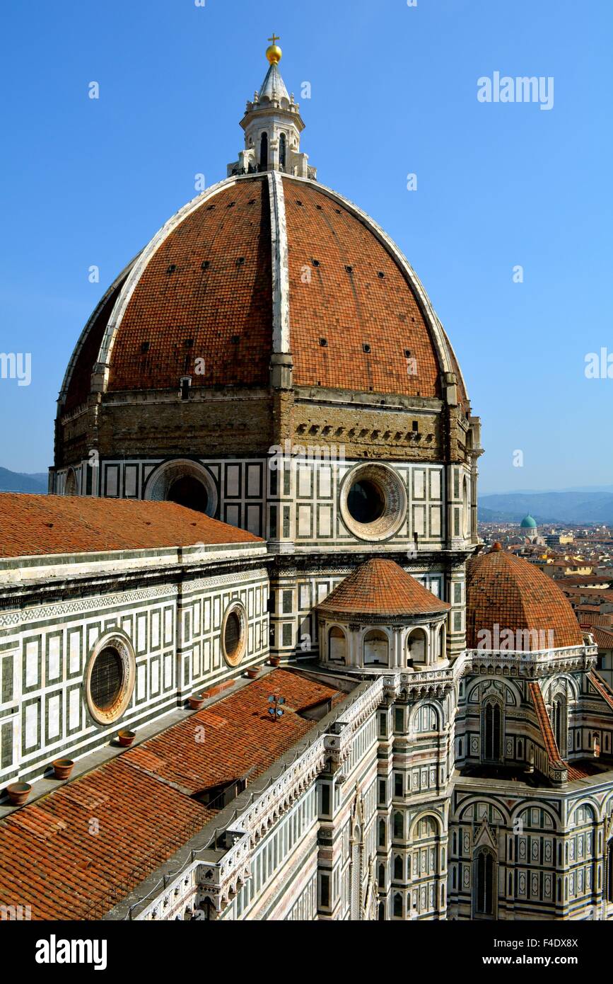 Florenz, Duomo Santa Maria dei Fiore und Skyline über Florenz Stockfoto