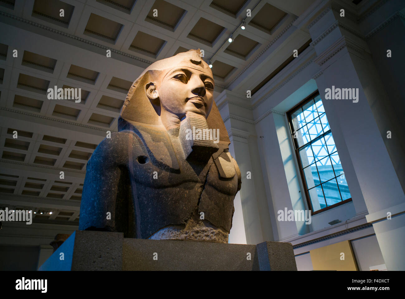 England, London, Bloomsbury, British Museum, ägyptische Zimmer, Statue des Königs Ramesses II, 1270 v. Chr. Stockfoto