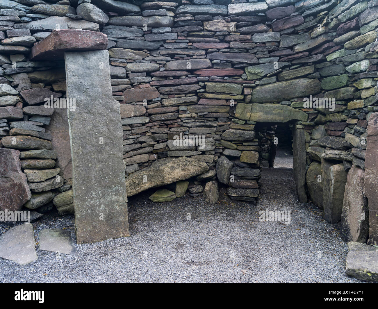 Jarlshof Archaologische Statte Auf Der Schottischen Shetland