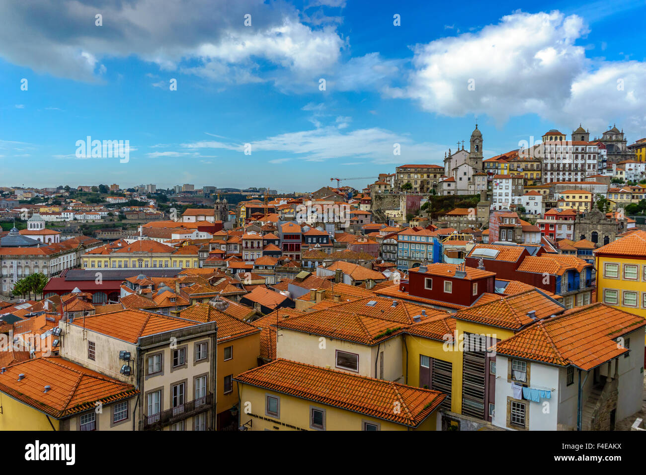 Sicht der alten Stadt Porto, ein UNESCO-Weltkulturerbe. September 2015. Porto, Portugal. Stockfoto