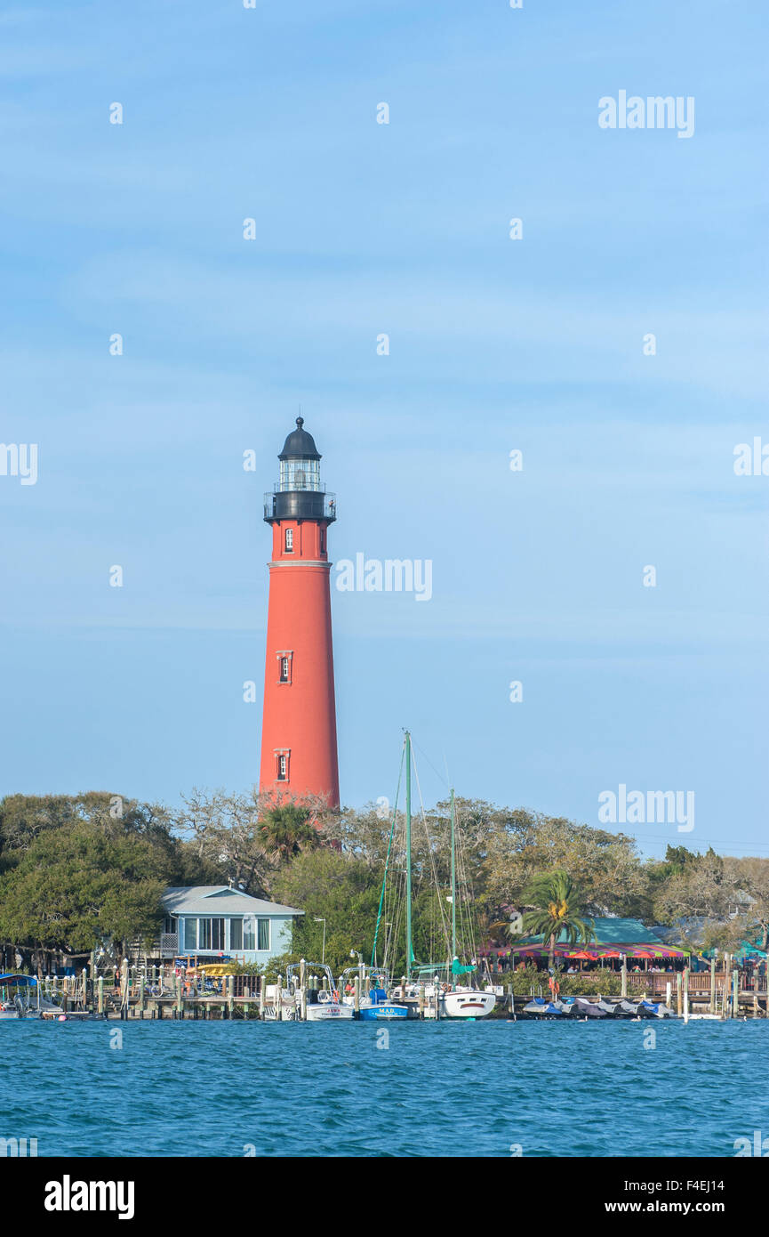 USA, Florida, Ponce Inlet, Ponce de Leon Inlet Leuchtturm. Stockfoto