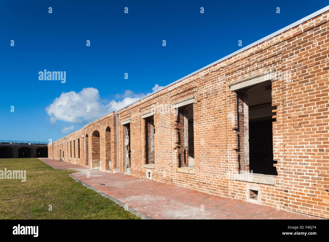 USA, Florida, Florida Keys, Key West, Fort Zachary Taylor Historic State Park, Fort Taylor innere Gebäude. Stockfoto