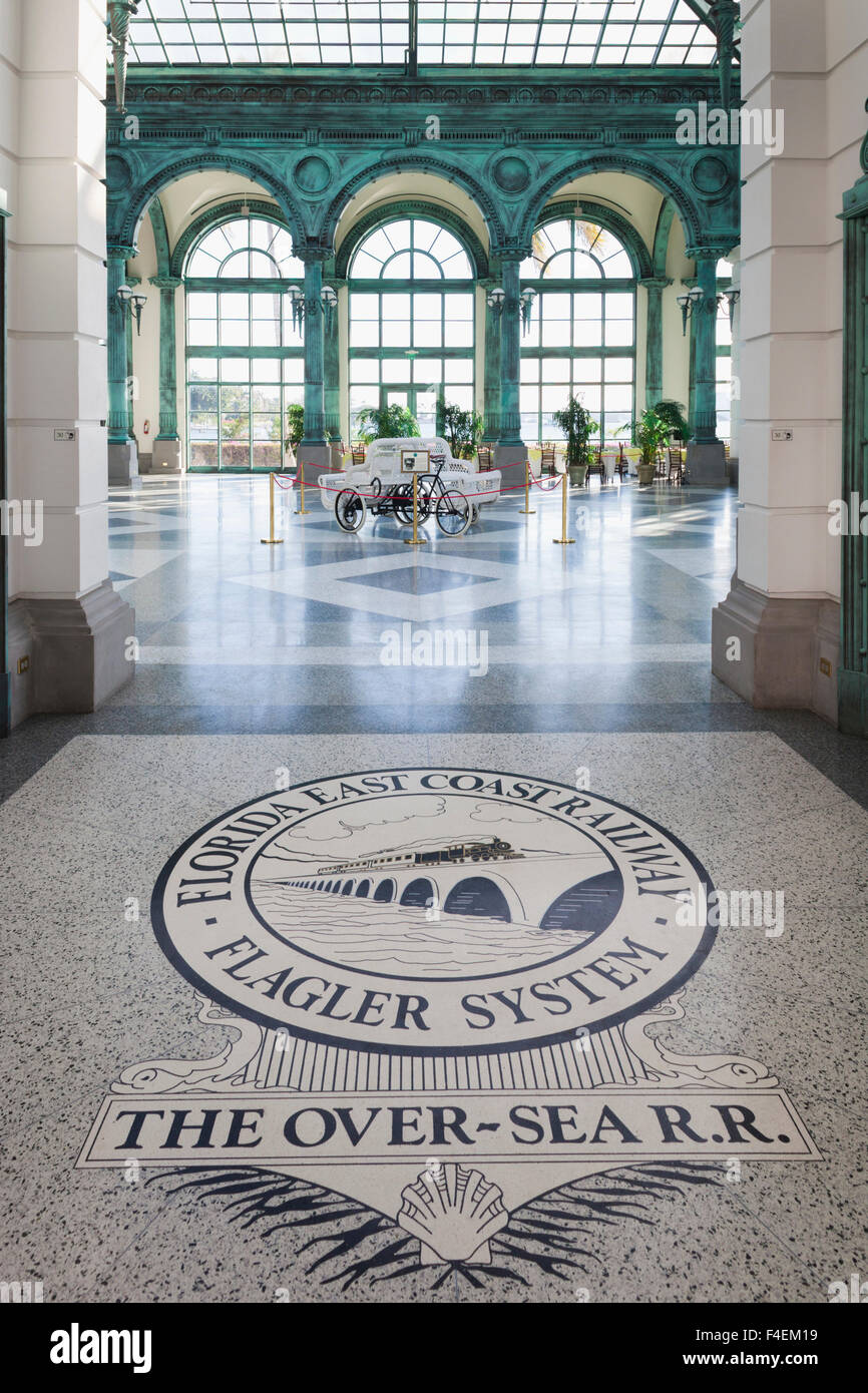 USA, Florida, Palm Beach, The Flagler Museum, ursprünglich Heimat von Henry Flagler, Florida Entwickler, Kenan-Flagler Pavillon. Stockfoto