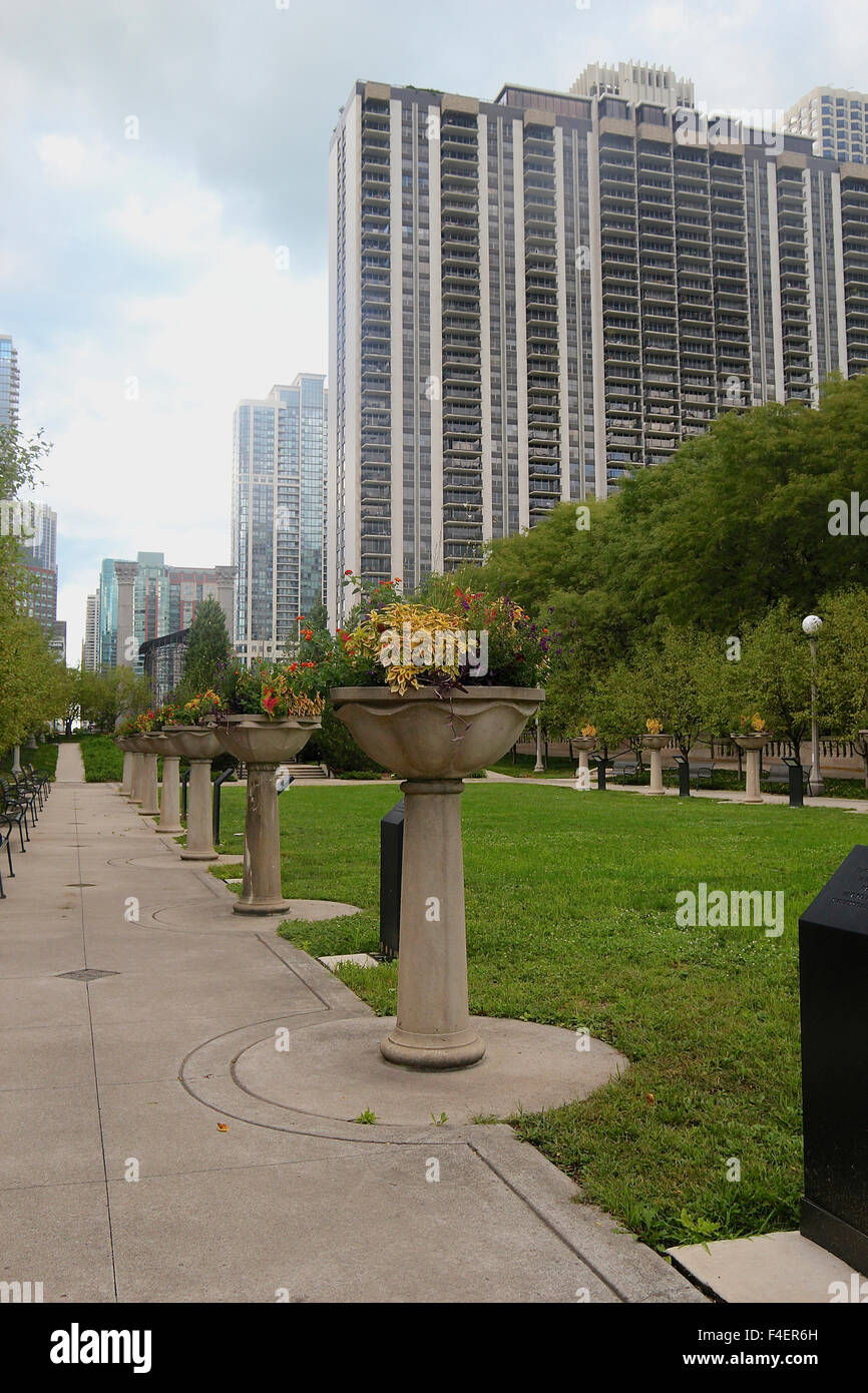 Krebs-Überlebenden-Garten am Grant Park, Chicago, Illinois, USA, Nordamerika Stockfoto