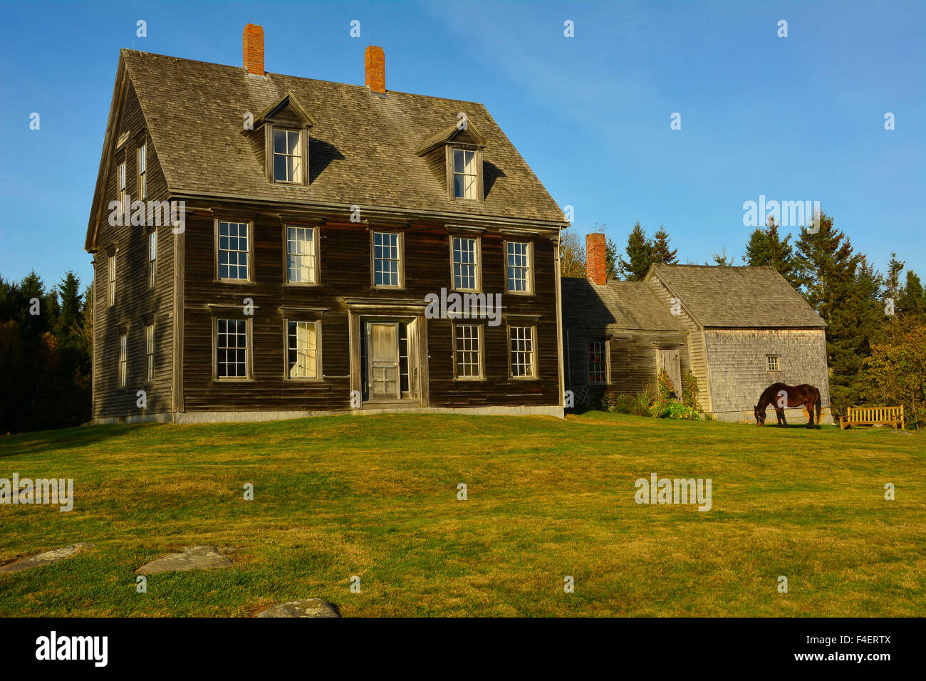 Olson Haus, Andrew Wyeth Thema, Cushing, Maine, USA Stockfoto