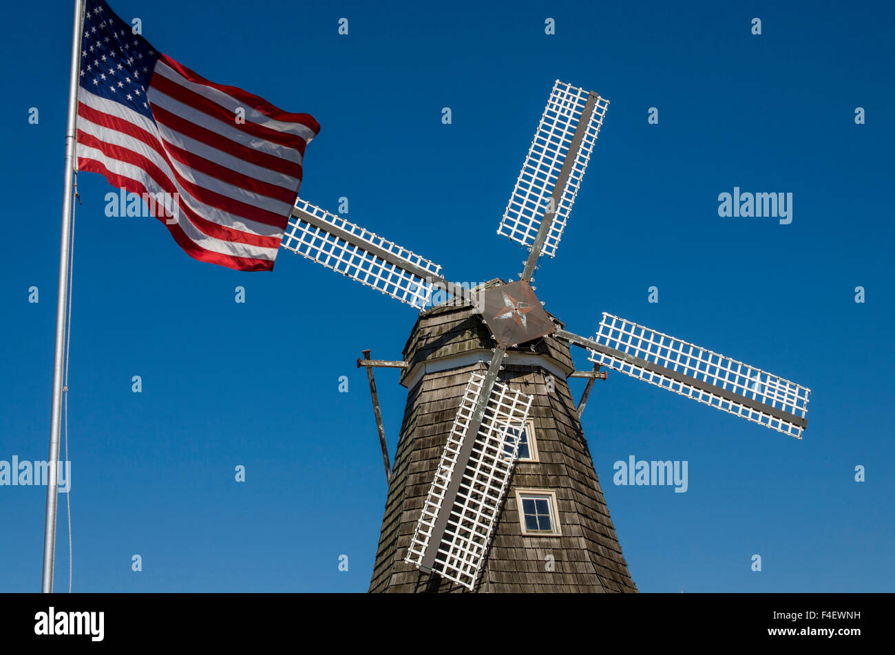 Nelis' Dutch Village oder "Noordhuizen". Der Themenpark erzählt die Geschichte der historischen und kulturellen Beziehungen Hollands. Holland, Michigan, USA. Stockfoto