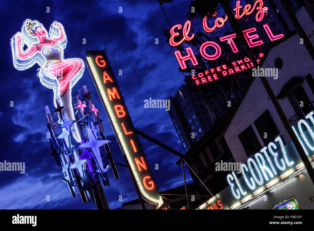 Neon-Schilder von Las Vegas, Nevada. USA Stockfoto