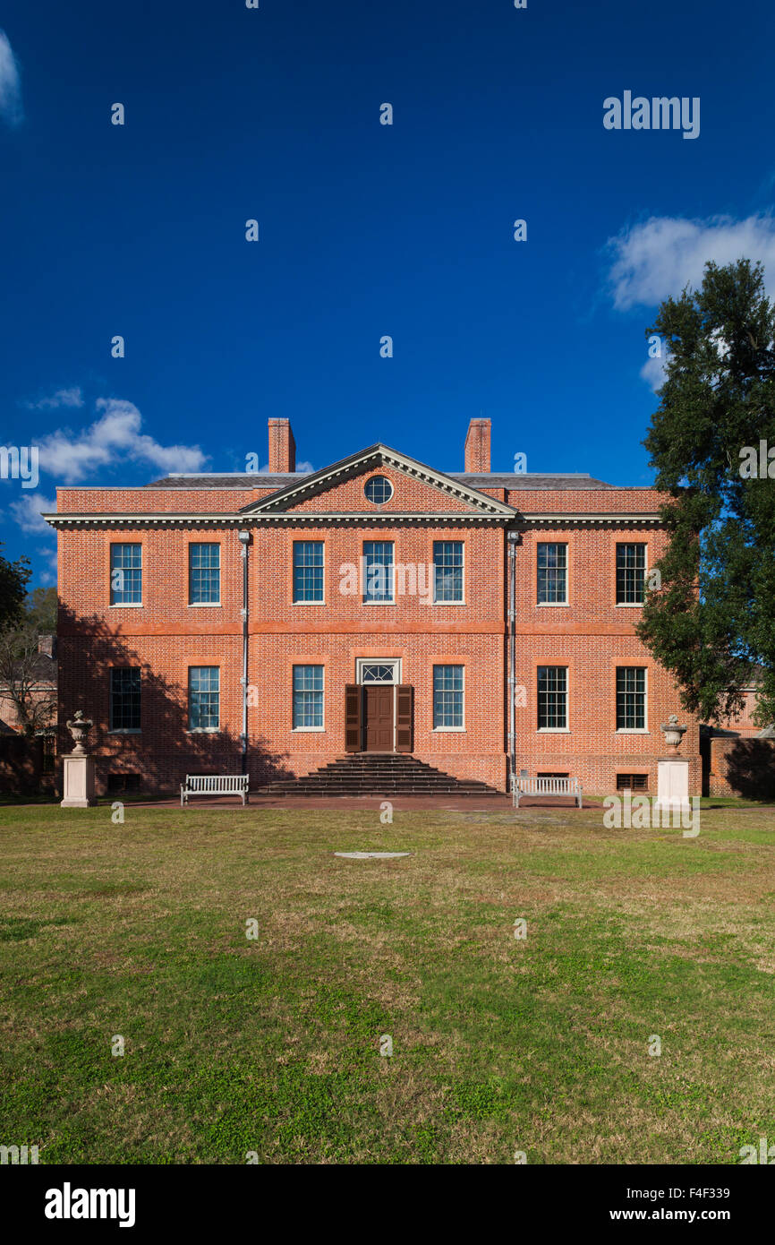 North Carolina, New Bern, Tryon Palace, rekonstruiert Website der ersten Hauptstadt Nord-Carolina, Palast des Gouverneurs Stockfoto