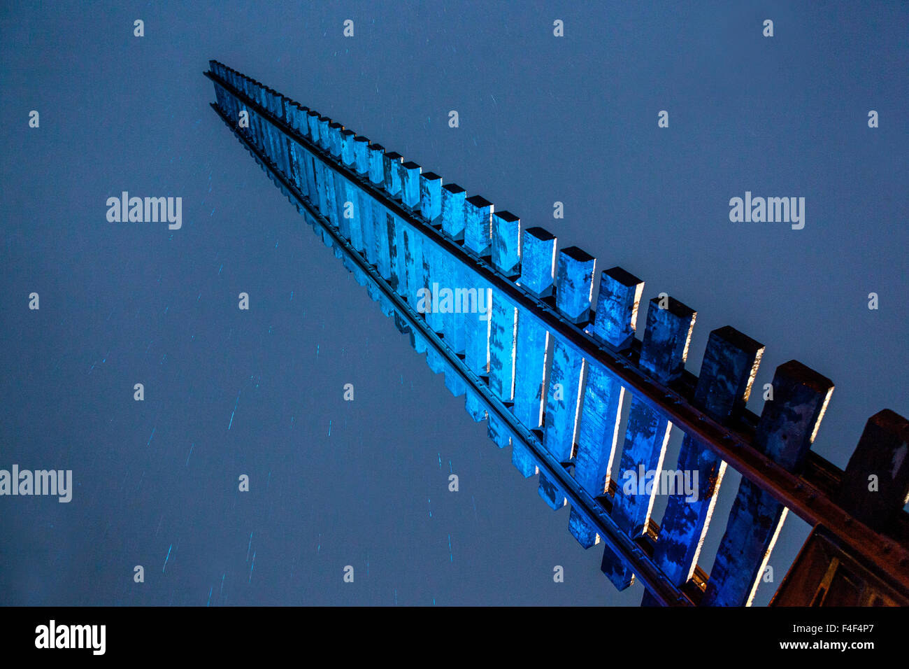'Memorial der Stille am Bahnhof Prag - Bubny. Holesovice, jüdische Holocaust Memorial. Prag, Tschechische Republik Stockfoto