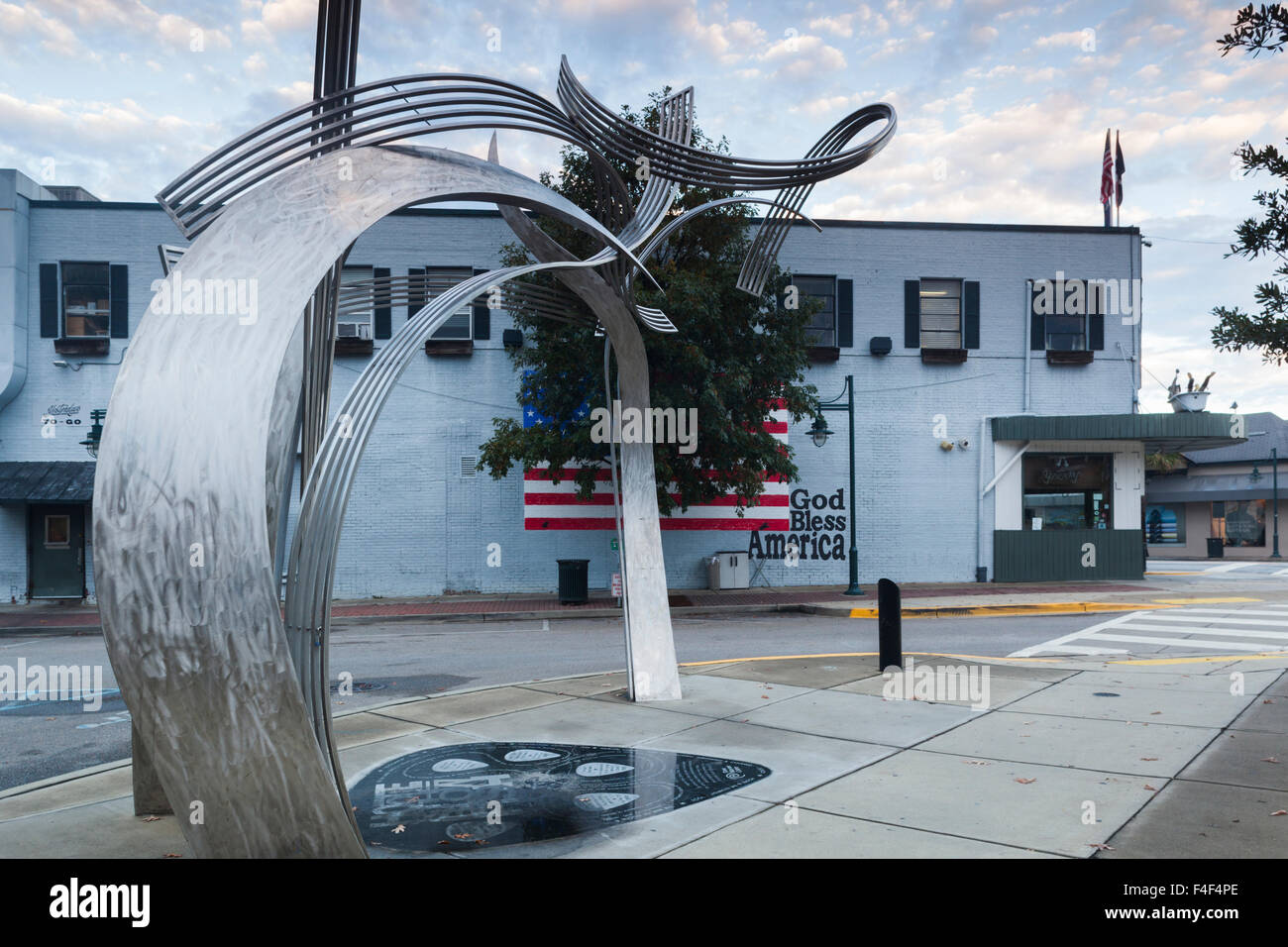 South Carolina, Columbia, 5 Punkte Nachbarschaft, Musikkapelle, Hootie &amp; the Blowfish-Denkmal Stockfoto