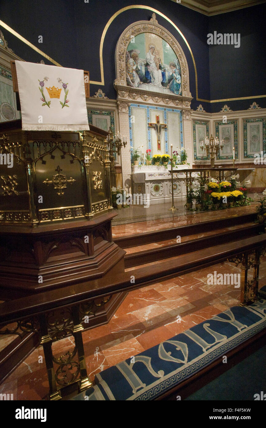 Chor der First Lutheran Church, Pittsburgh, PA Stockfoto