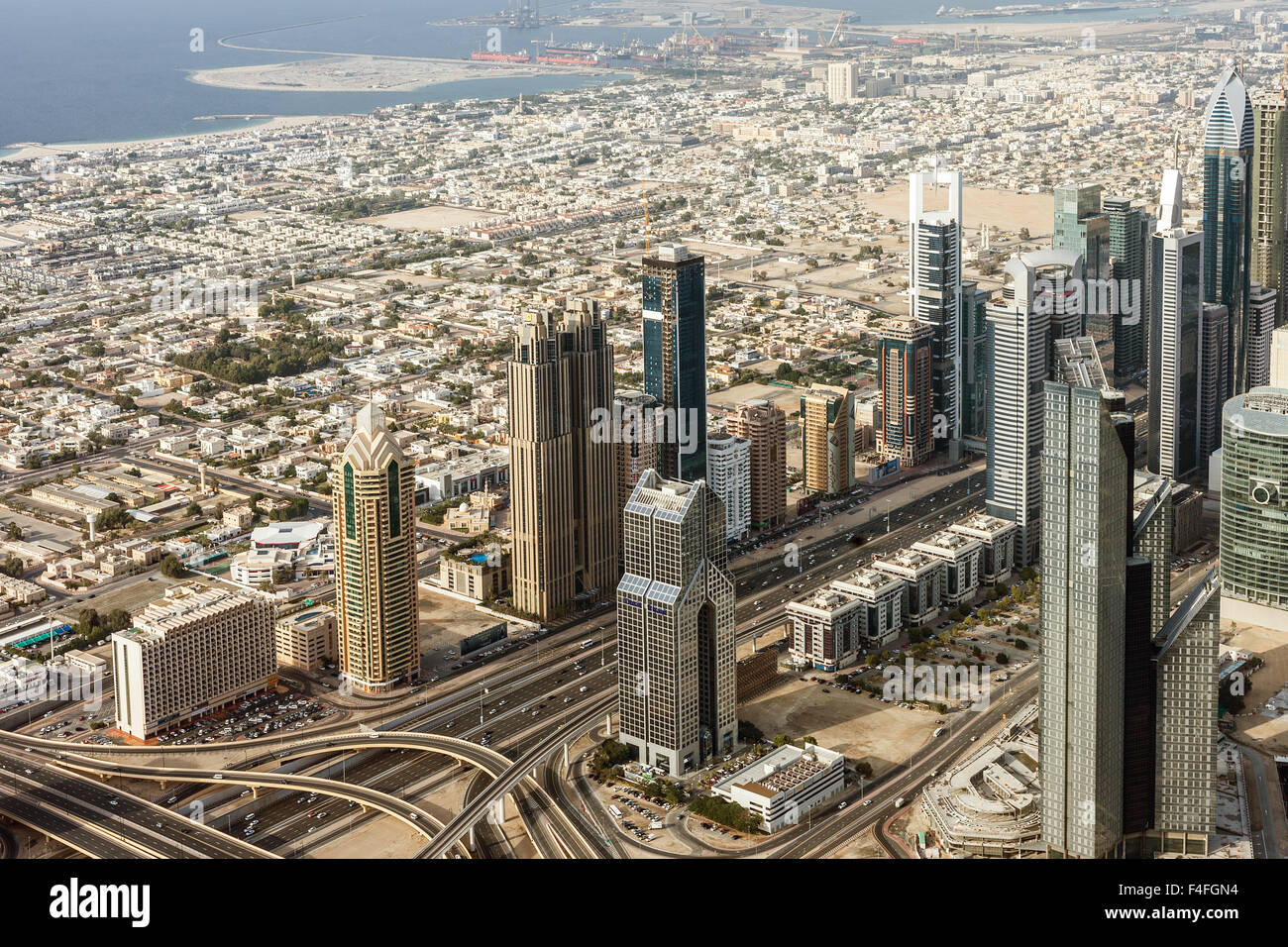 Die Gebäude im Emirat Dubai Stockfoto