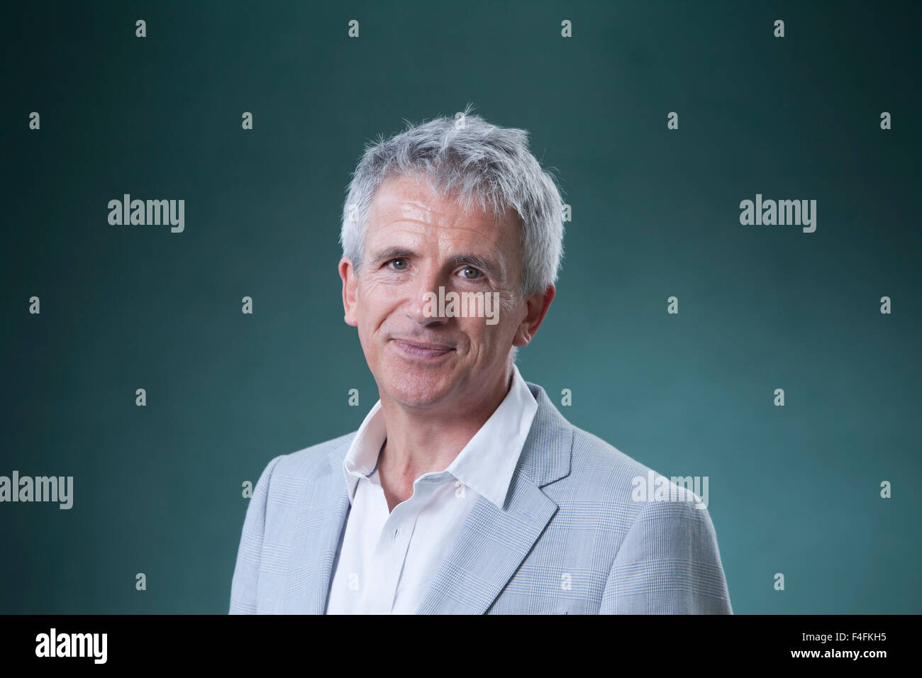 Patrick Gale, der britische Schriftsteller, an das Edinburgh International Book Festival 2015. Edinburgh, Schottland. 24. August 2015 Stockfoto