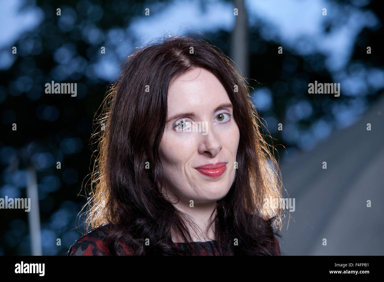 Eva Dolan, britischer Krimiautor, an das Edinburgh International Book Festival 2015. Edinburgh, Schottland. 25. August 2015 Stockfoto