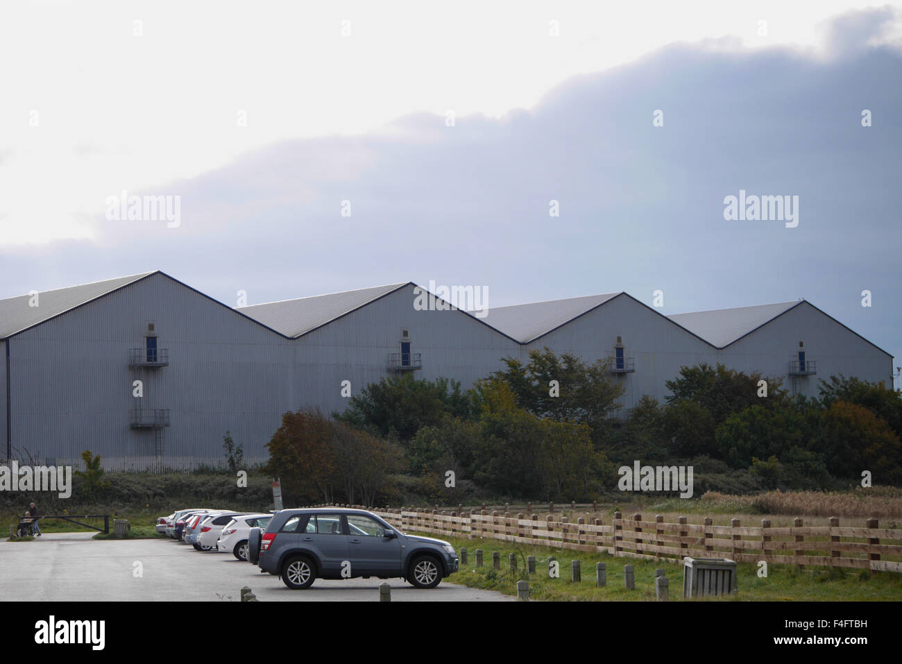 Lager in Seaforth Liverpool. Stockfoto