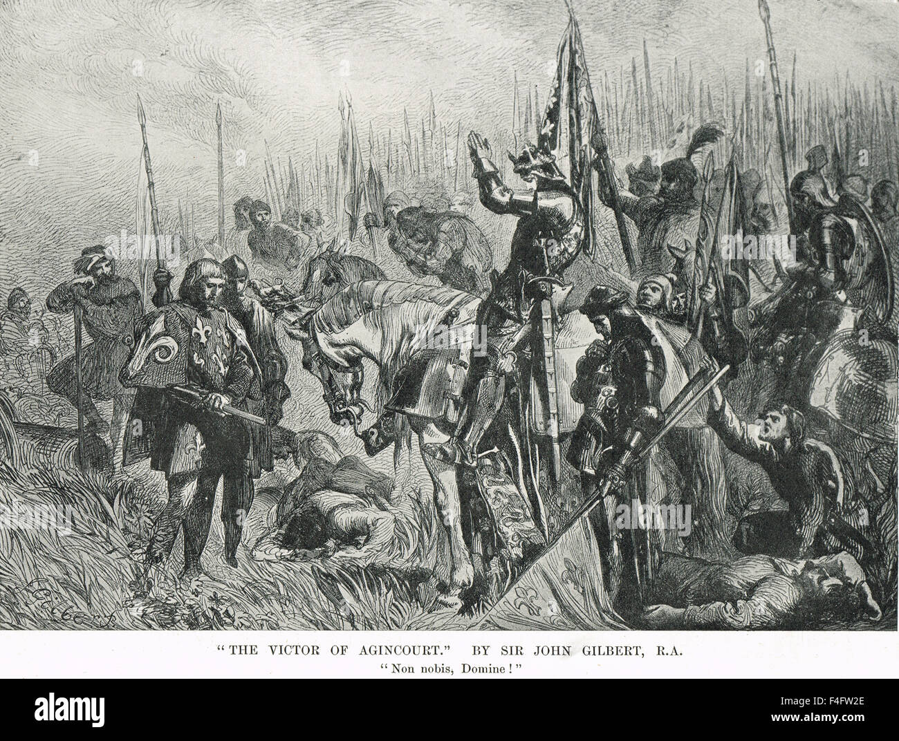 Heinrich v. die Victors Agincourt Saint Crispin Tag 1415 Stockfoto