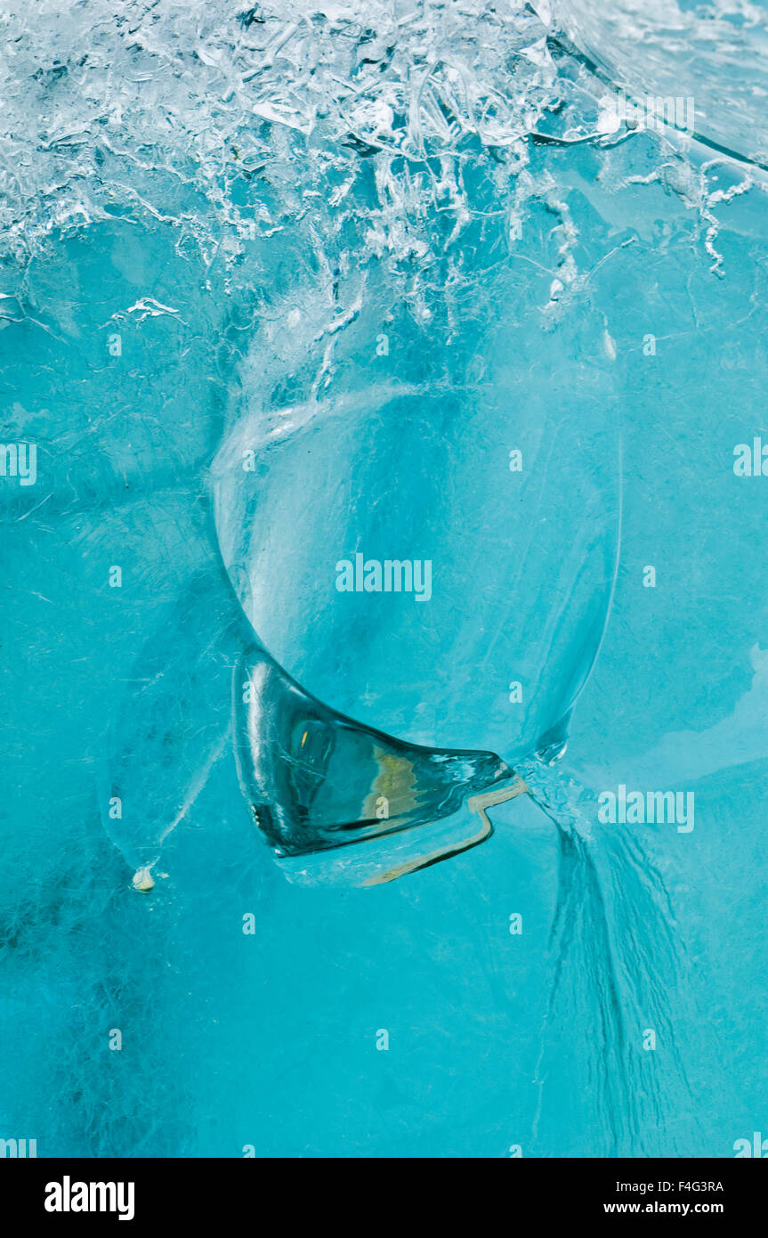 USA, Alaska. Nahaufnahme der blauen Eis. Kredit als: Nancy Rotenberg / Jaynes Galerie / DanitaDelimont.com Stockfoto