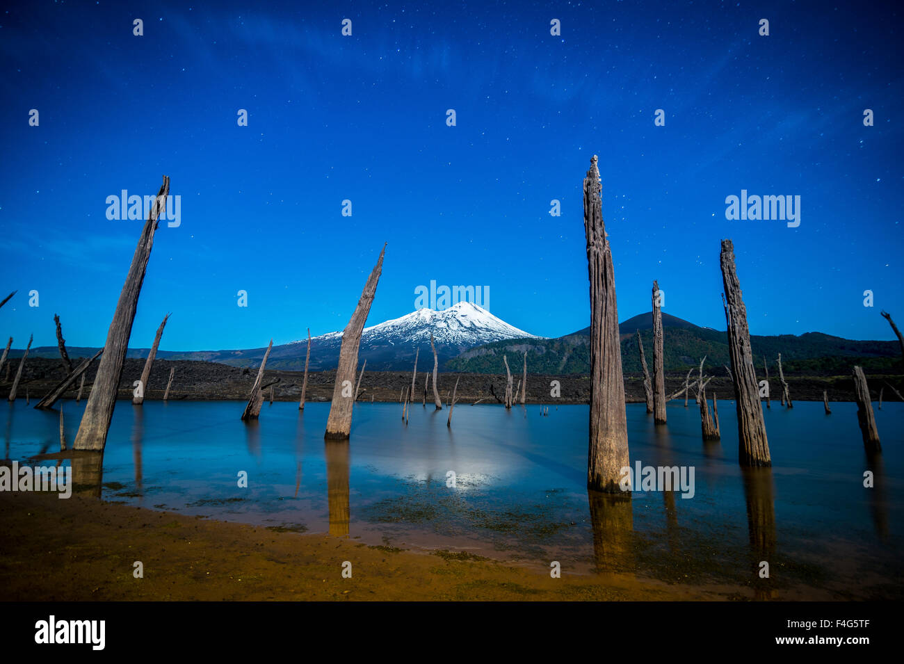 Vulkan LLaima, Araucania Region, chile Stockfoto