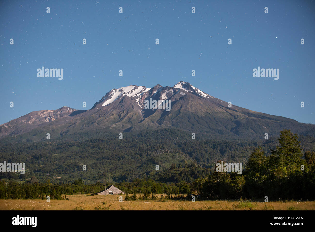 Vulkan Calbuco, die Seenregion, chile Stockfoto
