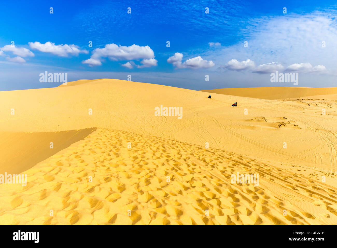 Schöne Sanddünen im Bau Trang Resort, Phan Thiet, Vietnam Stockfoto