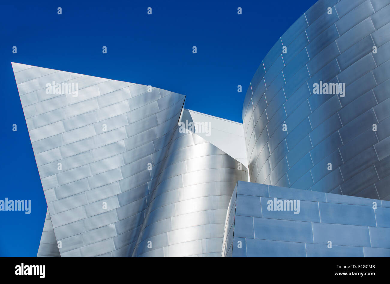USA, California, Los Angeles, Disney Concert Hall abstrakte (großformatige Größen erhältlich). Stockfoto